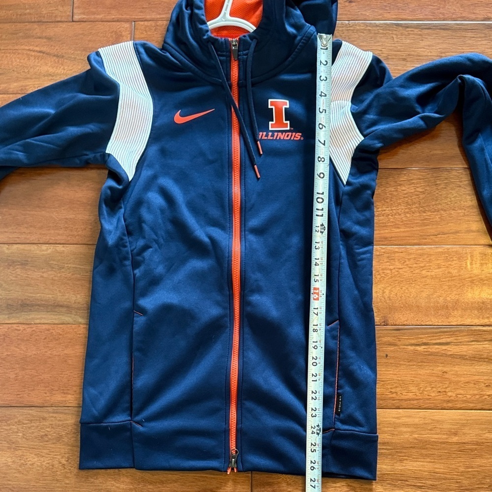 Nike Therma-Fit Illinois Navy Blue Zip-Up Jacket XS - Picture 8 of 8